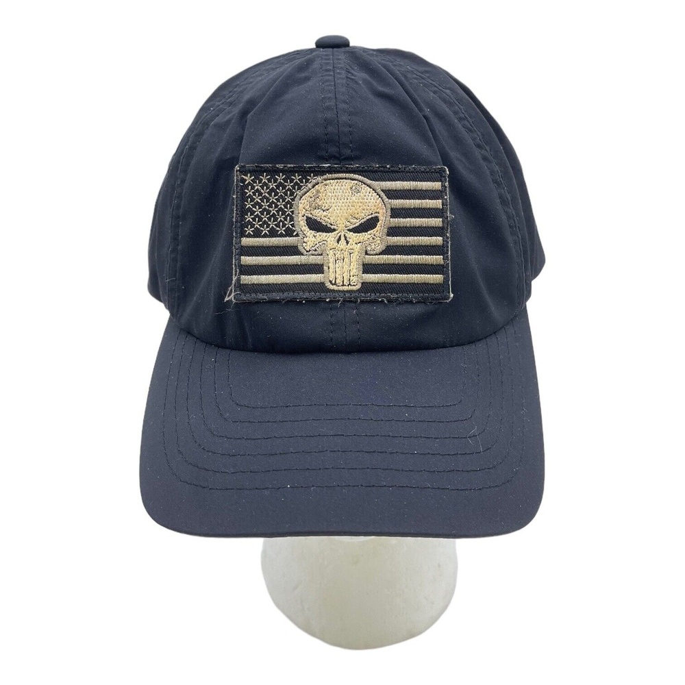 Oakley BLACK PUNISHER US FLAG Born To Ride Adjustable Hat One Size